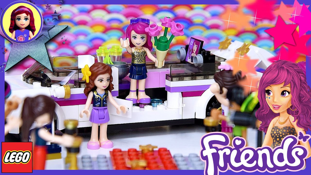 Lego Friends Pop star Limo Build Review Silly Play - Toys - YouTube