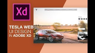 Tesla Web Design - Adobe XD - Speed Art Tutorial