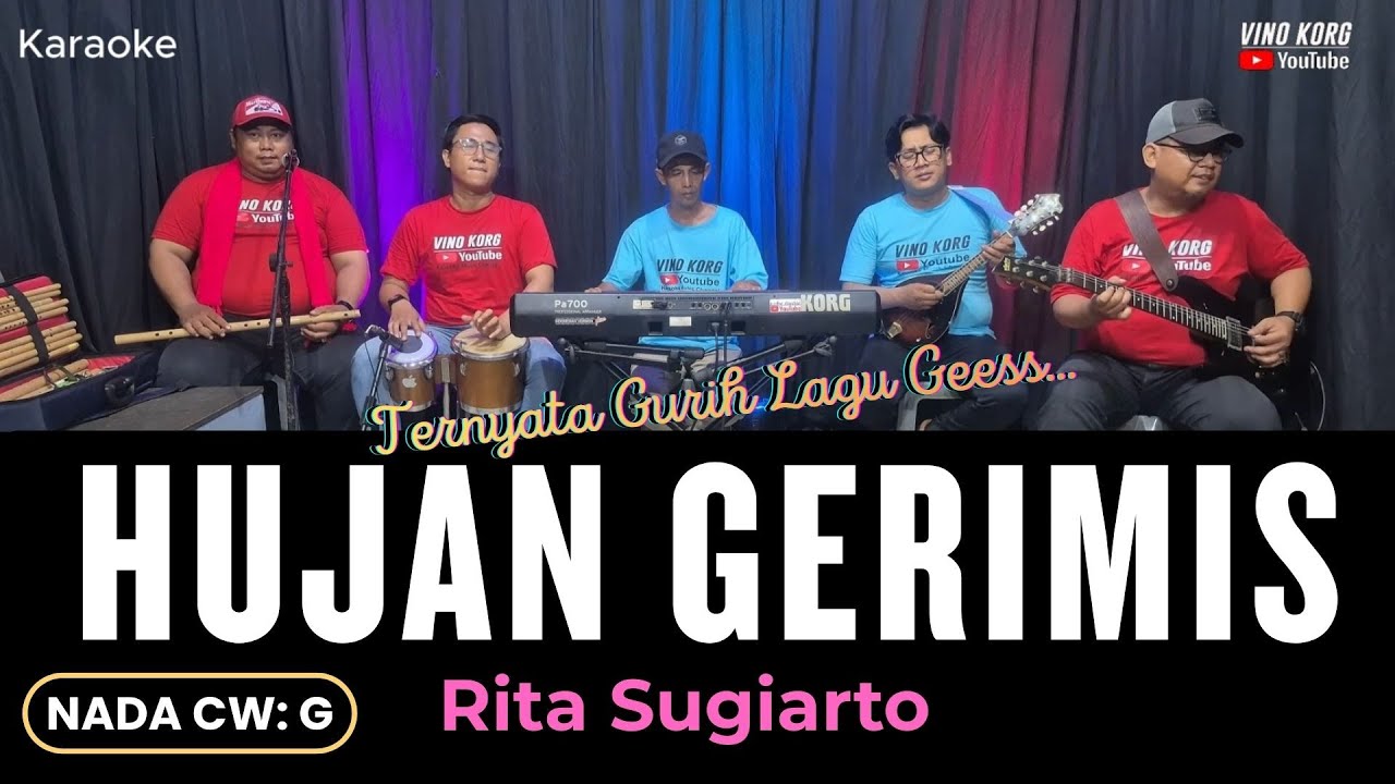 Rita Sugiarto - HUJAN GERIMIS - KARAOKE DANGDUT LAWAS
