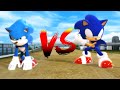 Modern sonic vs movie sonic  the race animation  v 