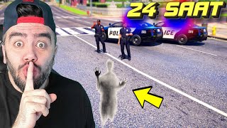 24 SAAT GÖRÜNMEZ OLDUM POLISLER BENI ARADI - GTA 5 MODS