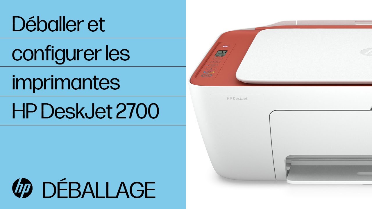 Imprimante Tout-en-un HP DeskJet 2722e Installation