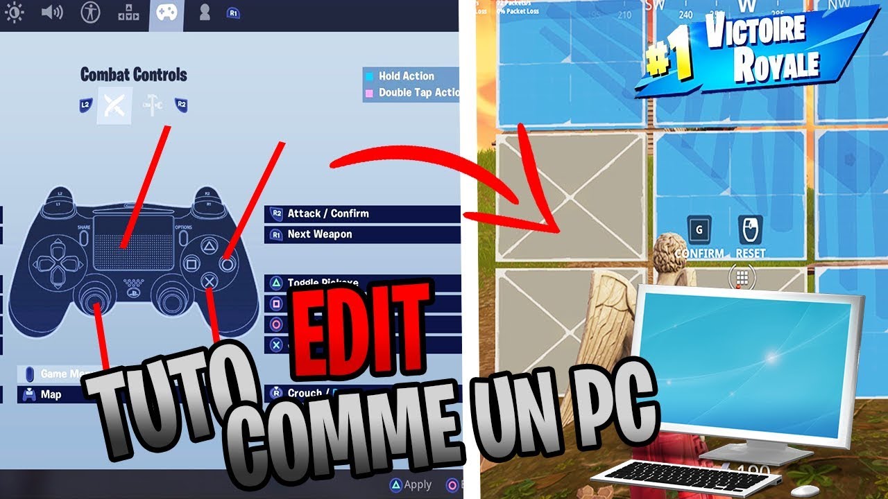 TUTO EDIT COMME UN JOUEUR PC SUR MANETTE Fortnite - YouTube