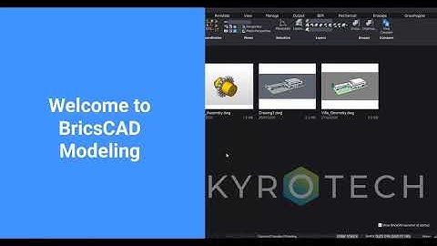 Exploring the user interface: BricsCAD V20 - Modelling Workspace