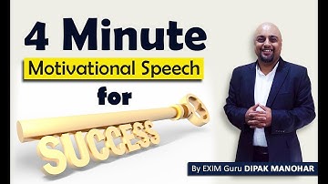 Best Motivational Speech for Success | Dipak Manohar