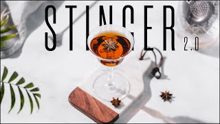 How to make a Stinger cocktail that don't suck - Elevated classic cocktail recipe screenshot 2