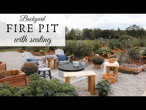 Backyard Fire Pit with Seating  BACKYARD FIRE PIT AREA IDEAS