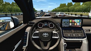 2022 Toyota Land-Cruiser 300 3.5 - City Car Driving [Steering Wheel Game Play] screenshot 2