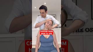 CRACKED FROM HEAD TO TOE!!EXTREMELY LOUD AND SATISFYING!! #asmr #satisfying #osteopath #chiropractic