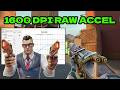 BEST Raw Accel SETTINGS for VALORANT 1600 DPI 2026