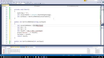 C# Programming with Unity Part 10 - Overloaded methods and Converting