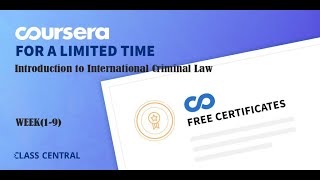 Introduction to International Criminal Law, week(1-9).All Quiz Answers.