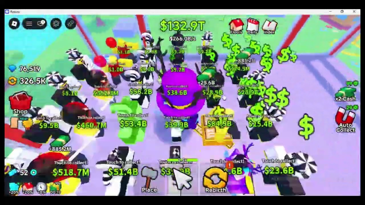 Playing the new "Tap to get rich!" update!