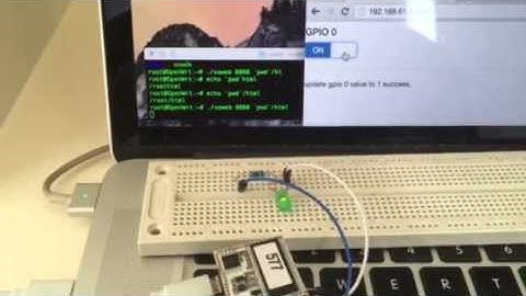 VoCore Web Server GPIO Control