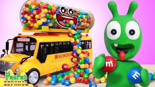 ¡Pea Pea Juega Con El Autobús De Dulces M&M En PeaPea Español!