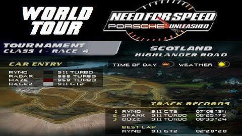 Need for Speed: Porsche Unleashed (PS) - Highlander Road (Modern)