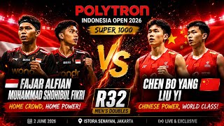  Insane  Md  R32   Alfian  Fikri vs  Chen Bo Yang  Liu Yi  Polytron Indonesia Open 2026