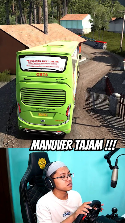 BUS TINGKAT MANUVER TAJAM !!!