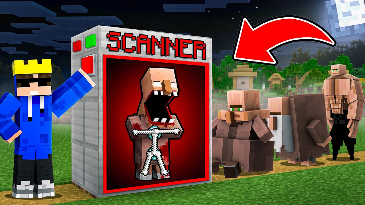 Using a SCANNER to Find Villager's Scary Secrets in Minecraft..