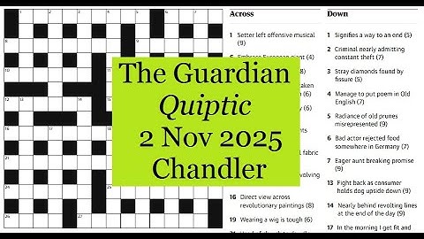 The Guardian Quiptic 1354