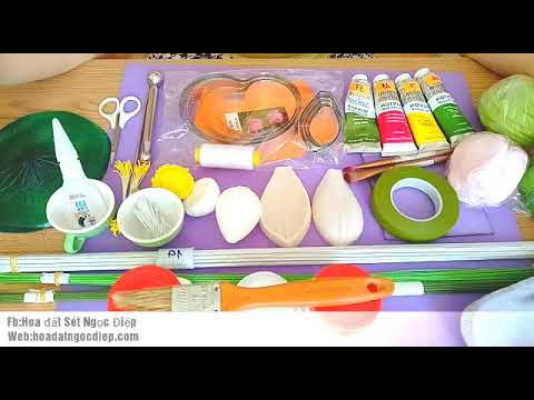 HỌC ONLINE: LÀM HOA SEN ĐẤT SÉT - youtube