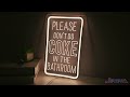 Britrio Please Don’t Do Coke in the Bathroom Neon Sign Light LED Bedroom Dorm Office Wall Art Decor