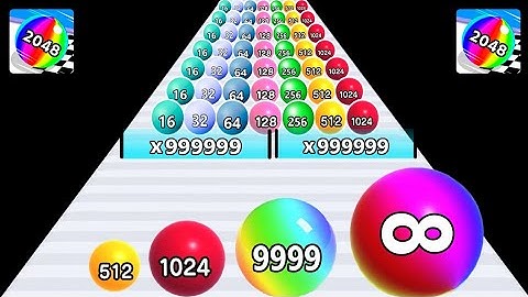 Ball Run 2048 - Gameplay Walkthrough (Part Levels 07) (iOS, Android) - Power Games