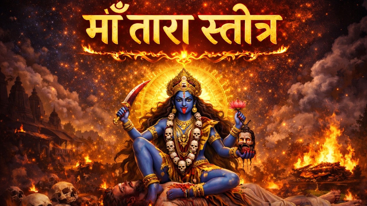 माँ तारा स्तोत्र | Neel Saraswati Tara Ashtakam | Powerful Stotra for Wisdom, Protection & Siddhi