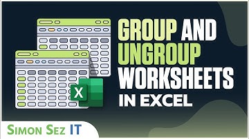 How to Group and Ungroup Worksheets in Excel