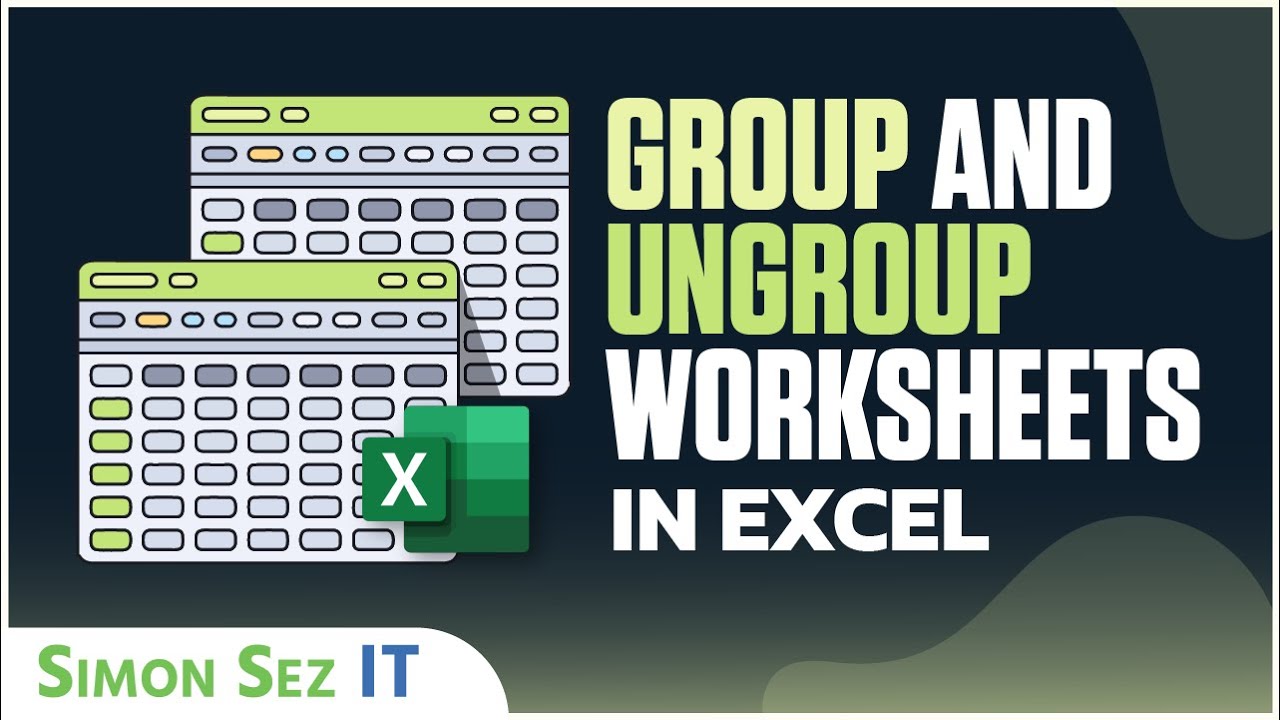 how-to-group-and-ungroup-worksheets-in-excel-youtube