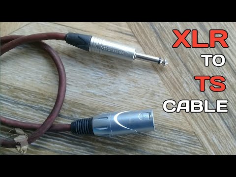 How to make XLR to TS cable