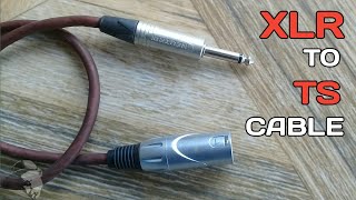 How to make XLR to TS Cable