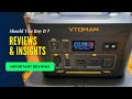 the VTOMAN PB-22 Portable Power Station | Important details