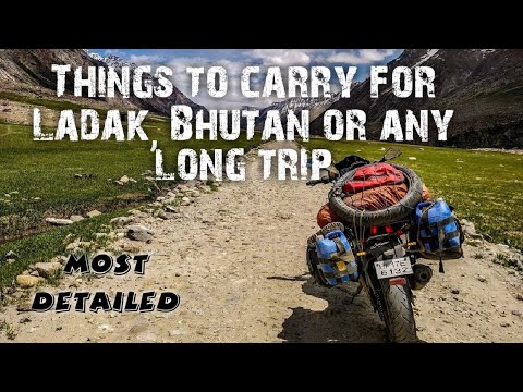 Things to carry for Ladak, Bhutan or any long trip | Most detailed - YouTube