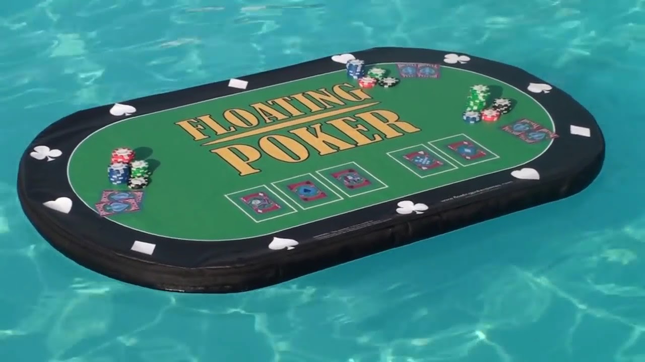 Swimming Pool Poker, Floating Poker Table, Hot Tub Poker - YouTube