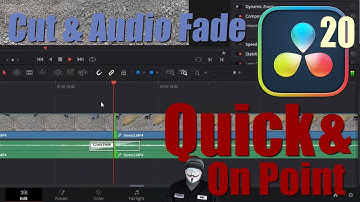 Cut Video Audio Transitions DaVinci Resolve 20 How To Splice Edit Clips Create Add Cross Fade Sounds