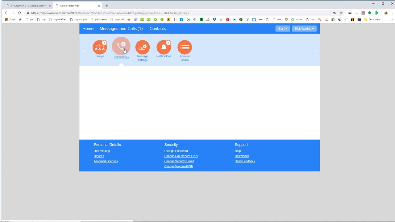 Phoneware User Commportal Quick Overview - YouTube