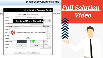 Operator Sync failed due to CLIENT_ERROR || Full Solution ||