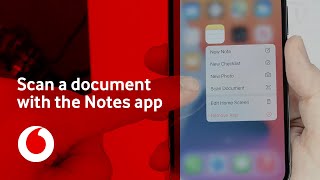 iPhone 12 Pro tip 11 | Scan a document with the Notes app | Vodafone UK screenshot 4