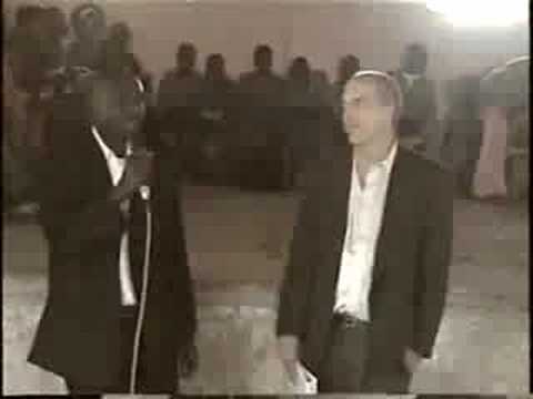 Benin 2006 mission trip speaking at a church in Be...