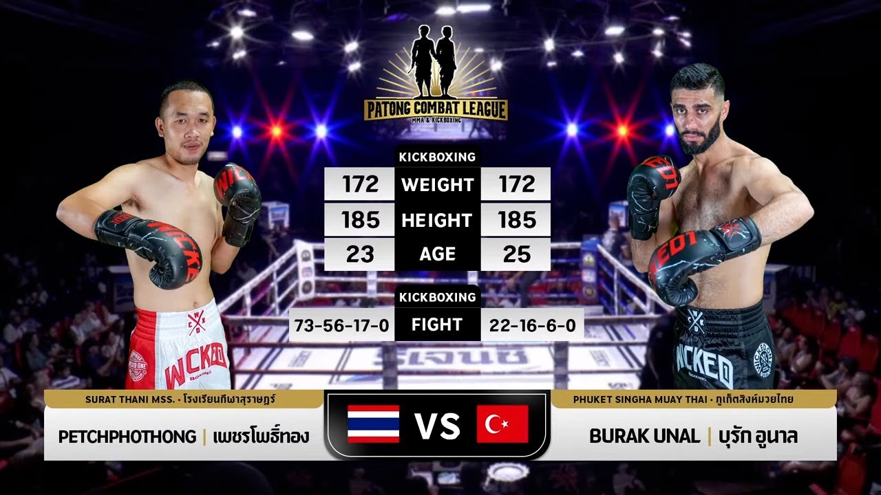 PETCHPHOTHONG  VS  BURAK UNAL (PATONG COMBAT LEAGUE MMA & KICK BOXING   16 MARCH 2025)