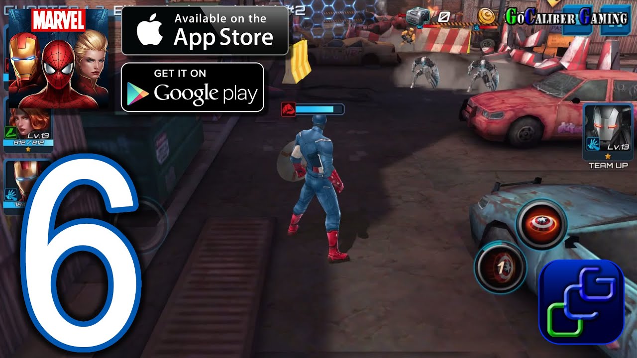 Marvel Future Fight Android iOS Walkthrough - Part 6 - Chapter 1 ELITE: Stages 6-8 - YouTube