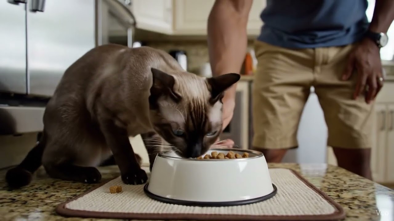 MY CAT DEMANDS FOOD! 😾 Hilarious Siamese Cat Tantrum for Dinner