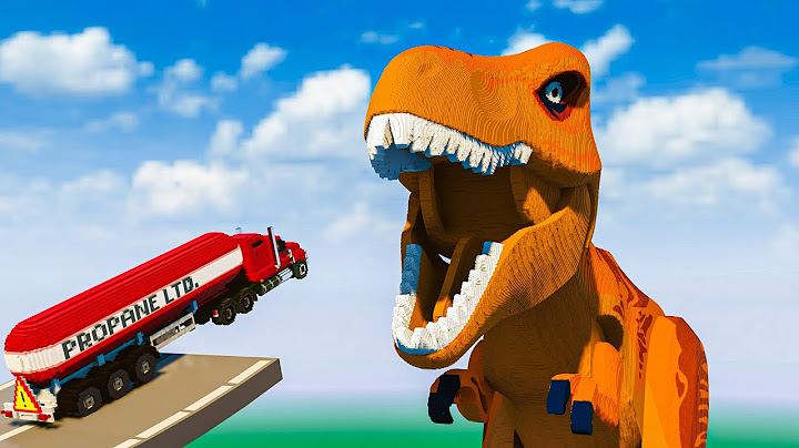 Cars vs Lego T-REX | Teardown