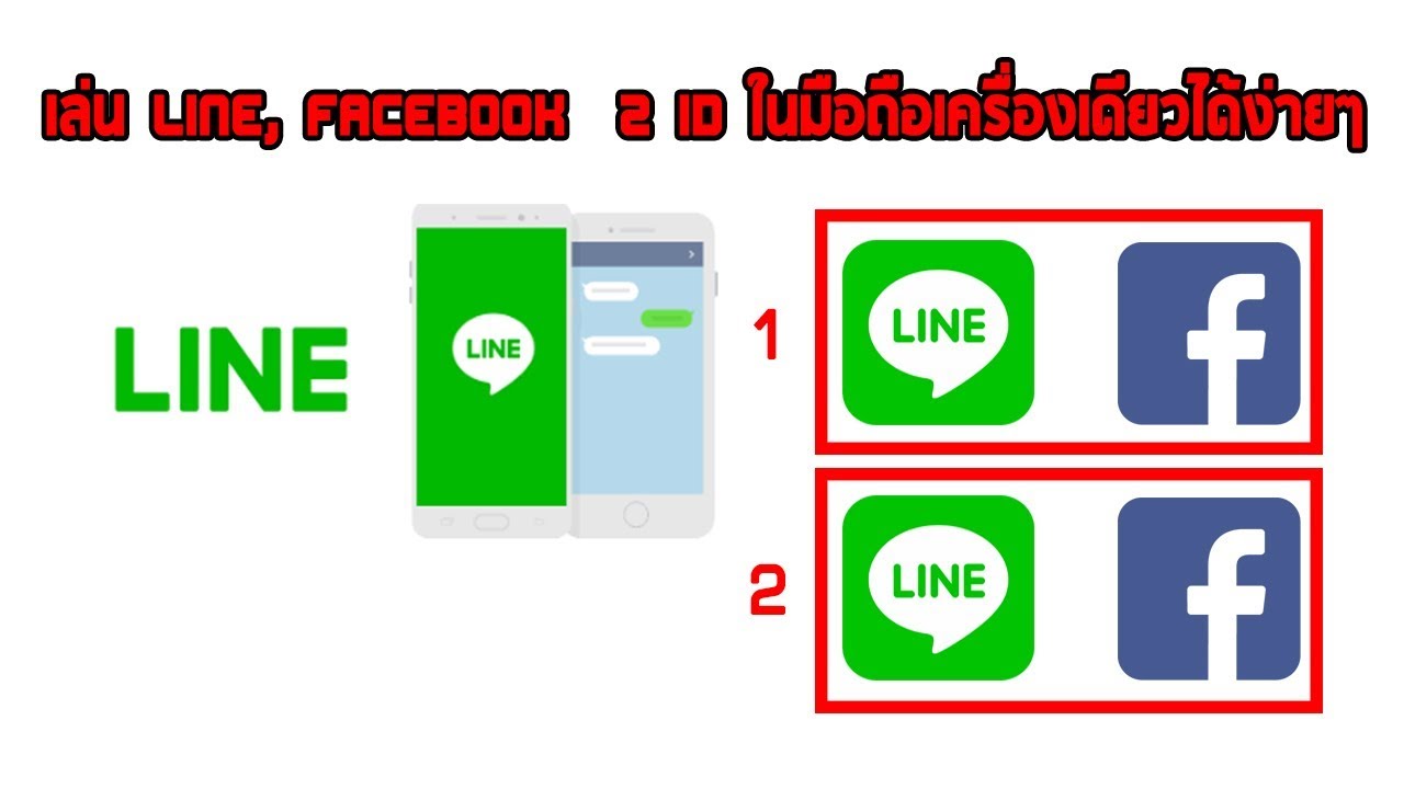 ใช้ line 2 id ในเครื่องเดียว  New Update  เล่น Line, Facebook  2 ID ในมือถือเครื่องเดียวได้ง่ายๆ