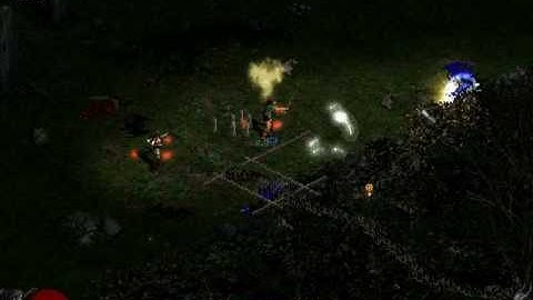 Diablo 2 Median XL Mod Sorceress Gameplay