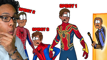 Reacting to Parts 1-3 Spider-Man: No Way Home (Prediction Animation)