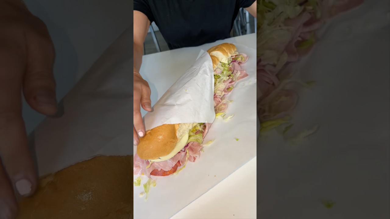 DELIXE ITALIAN COMBO from Hartford Giant Grinder in Westbrook, Connecticut! 🥖😋🔥 WOAH #DEVOURPOWER