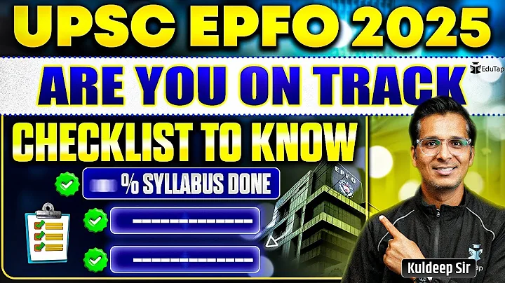 How to Prepare for UPSC EPFO 2025 | UPSC EPFO EO AO APFC Online Preparation Strategy to Crack/Clear