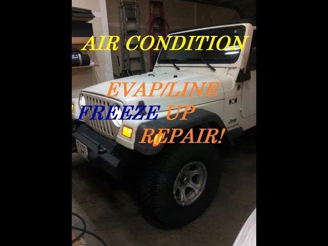 Jeep Wrangler AIR CONDITIONING line icing up-Repair - YouTube